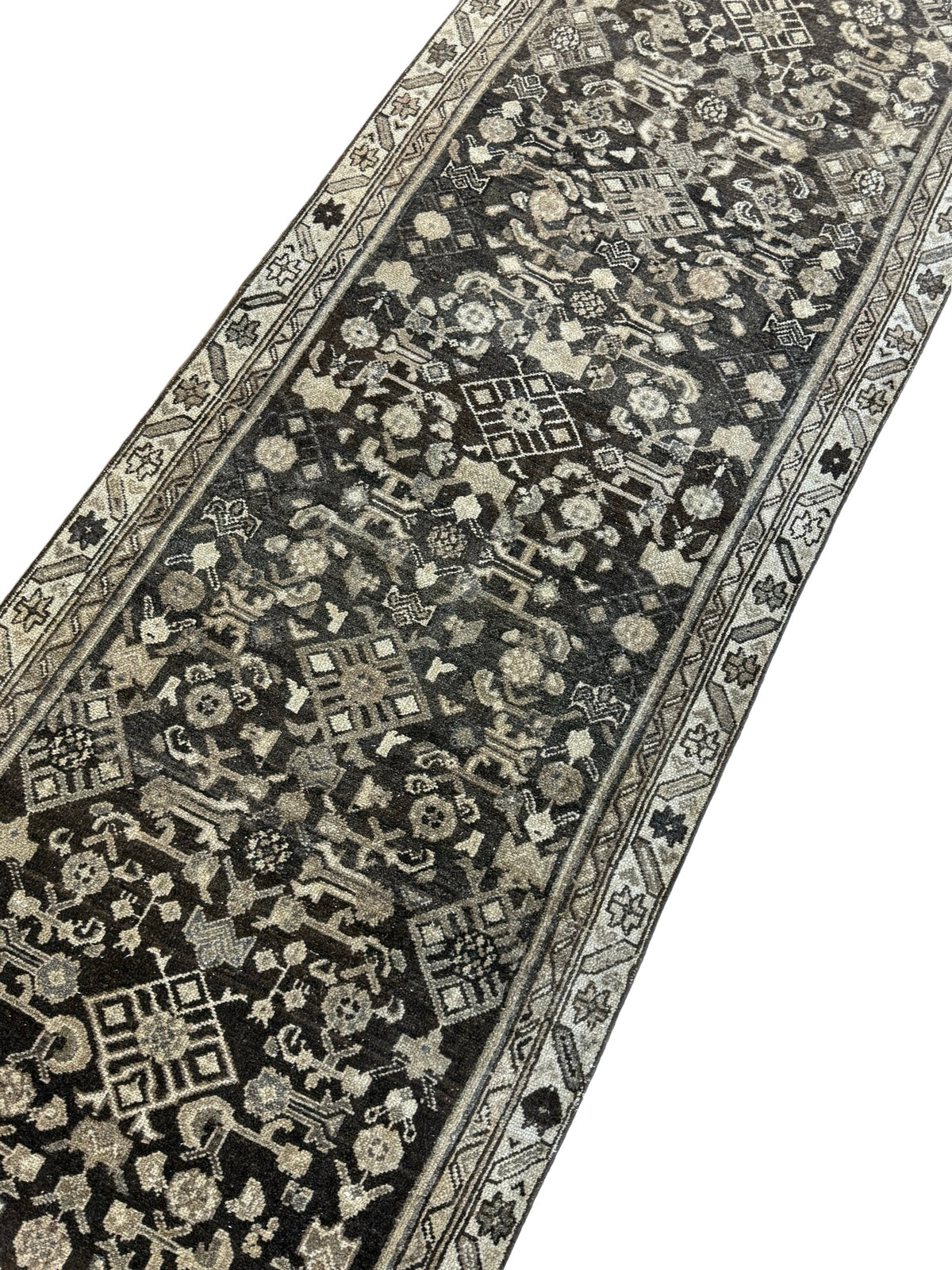Semi Antique Persian Malayer 13’ Runner
