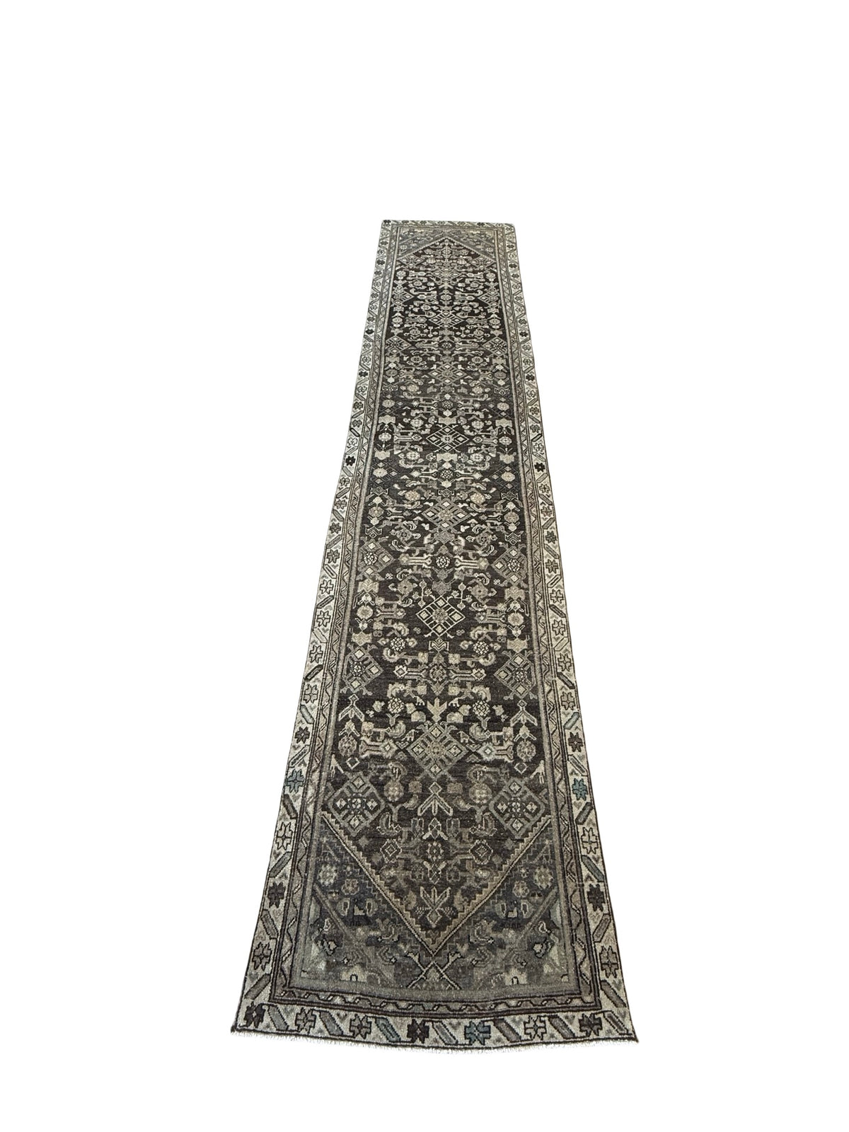 Semi Antique Persian Malayer 13’ Runner
