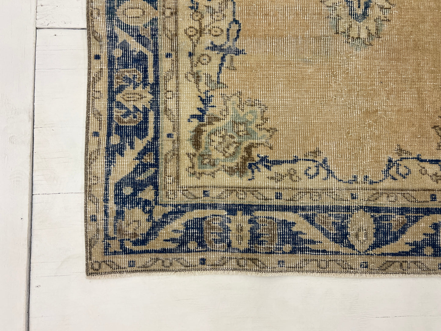 Vintage Turkish Peach & Blue 4x6