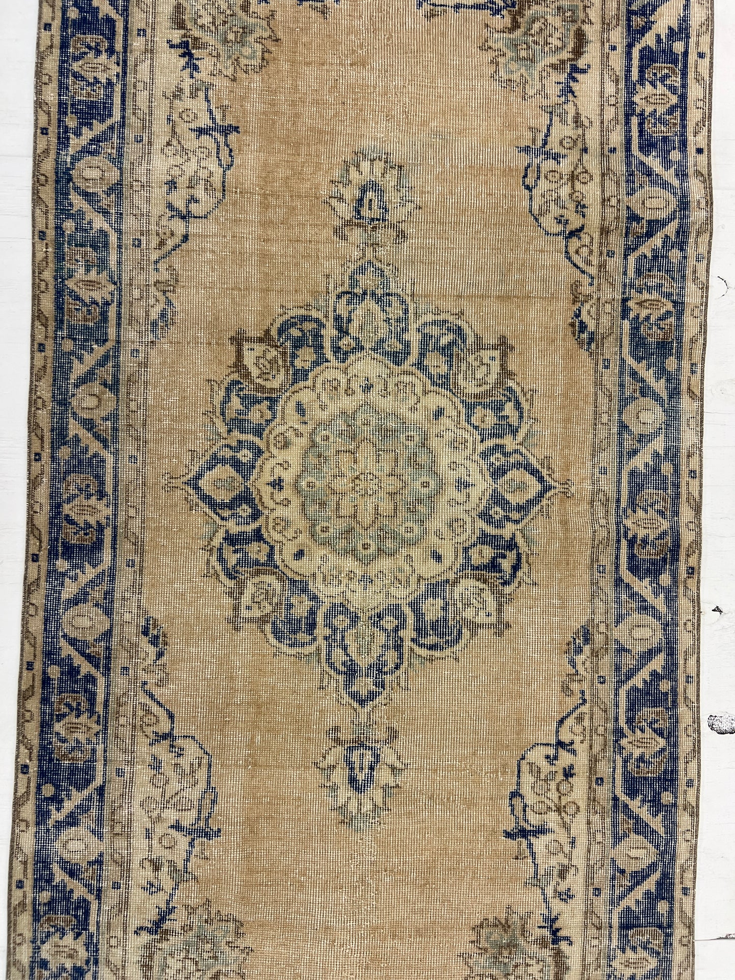 Vintage Turkish Peach & Blue 4x6