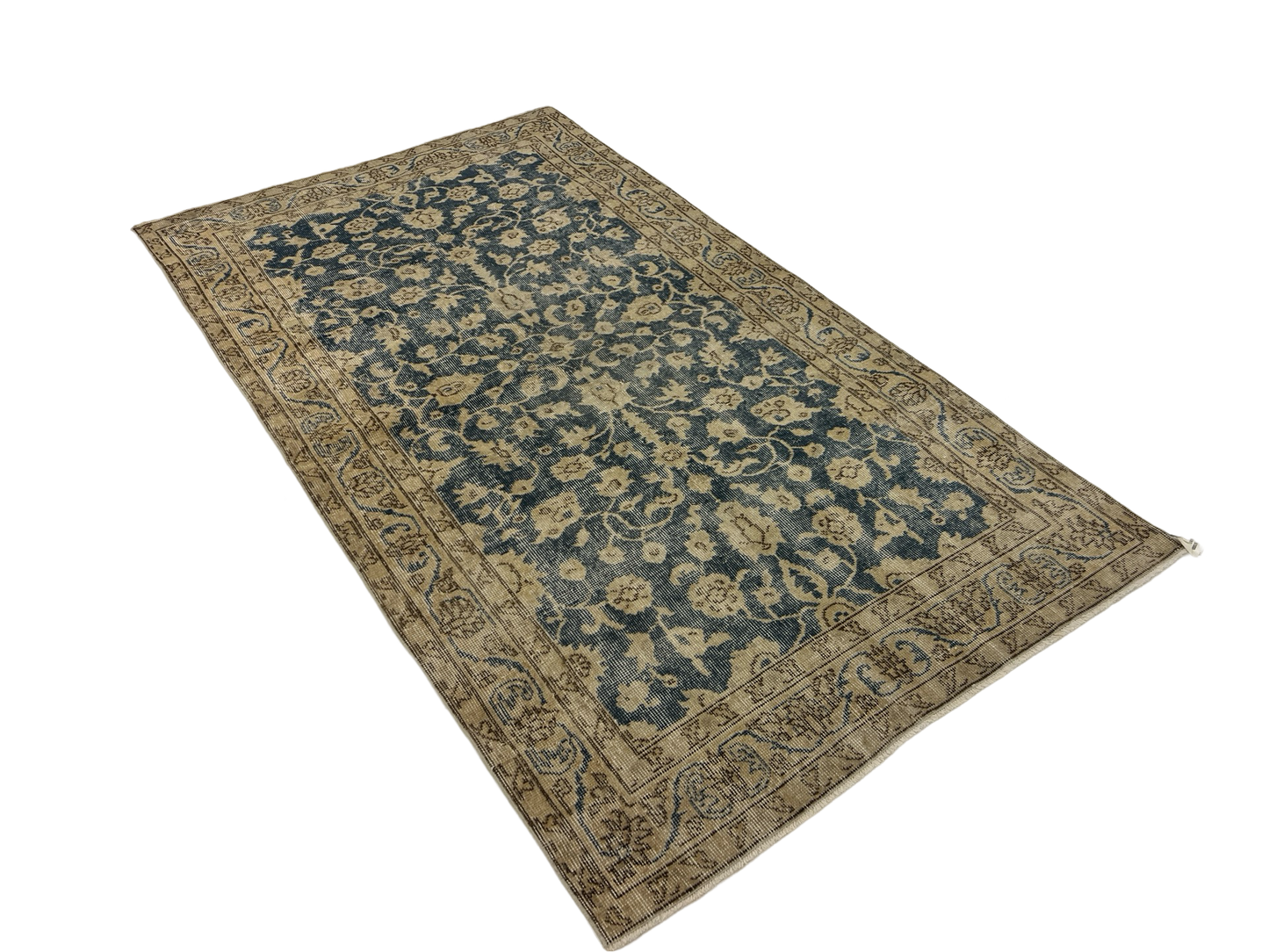 Vintage Turkish Navy Blue 4x7