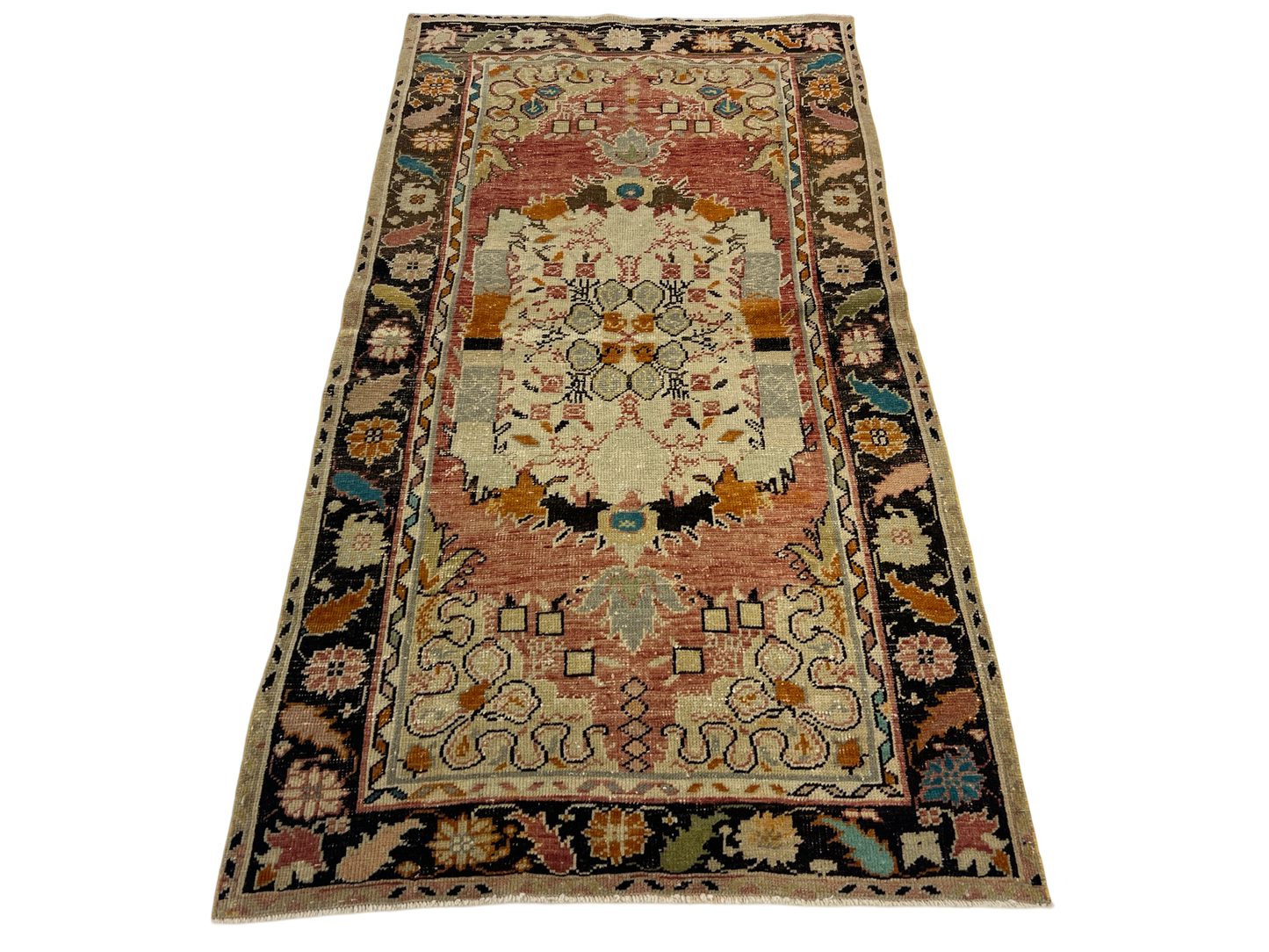 Turkish Vintage Navy & Red 4x7