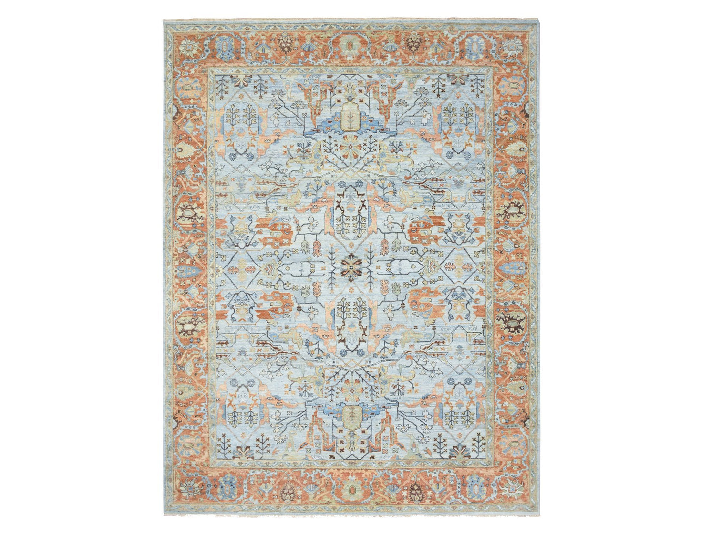 Periwinkle Heriz Design Peshawar 9x12