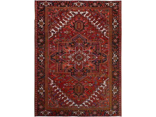 Vintage Persian Heriz Orange 10'x13'
