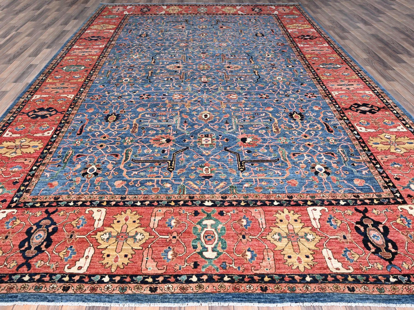 Queen Blue Persian Design 10x14