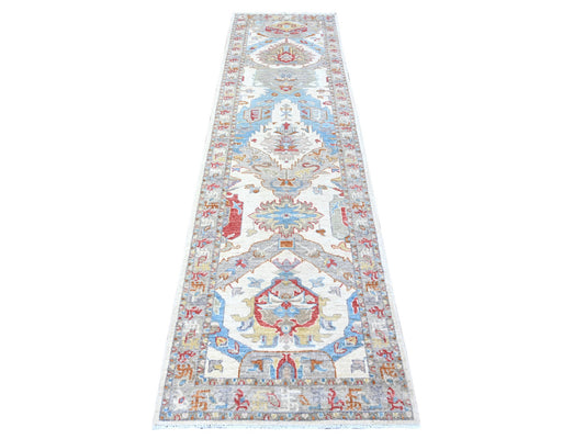 Ivory 10ft Peshawar runner