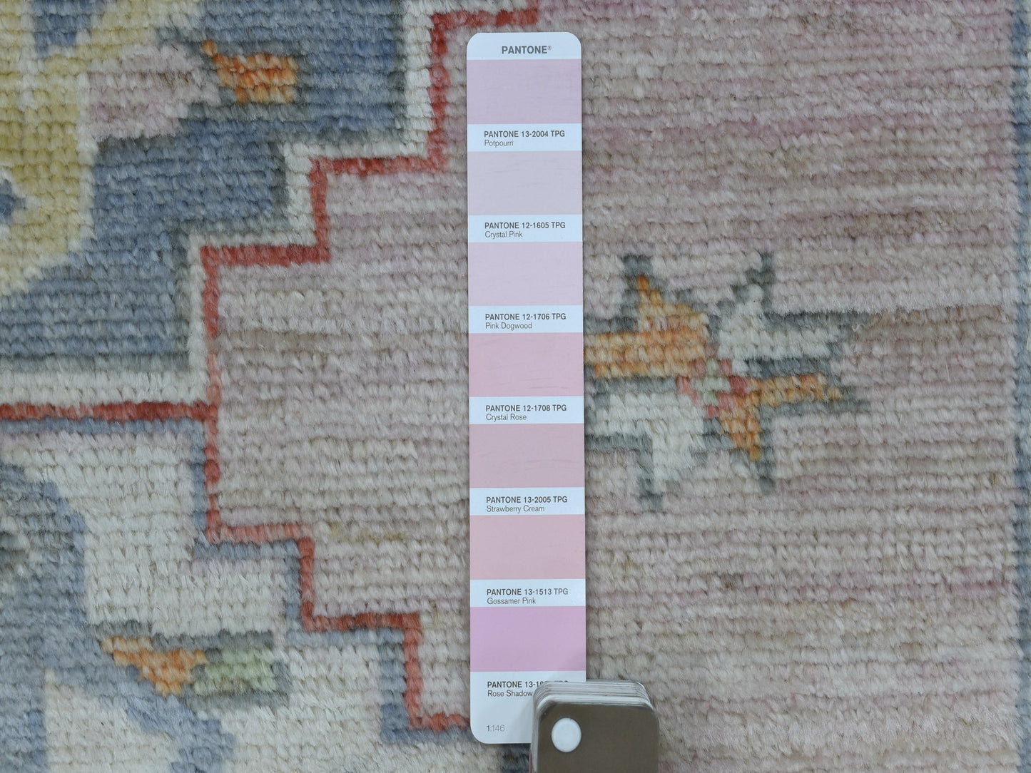 Oushak Gossamer Pink Runner 3x10