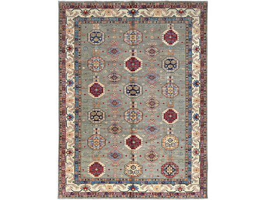 Wrought Iron Grey Kazak 9'x12'