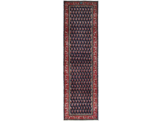 Vintage Tabriz Navy Blue 2x9